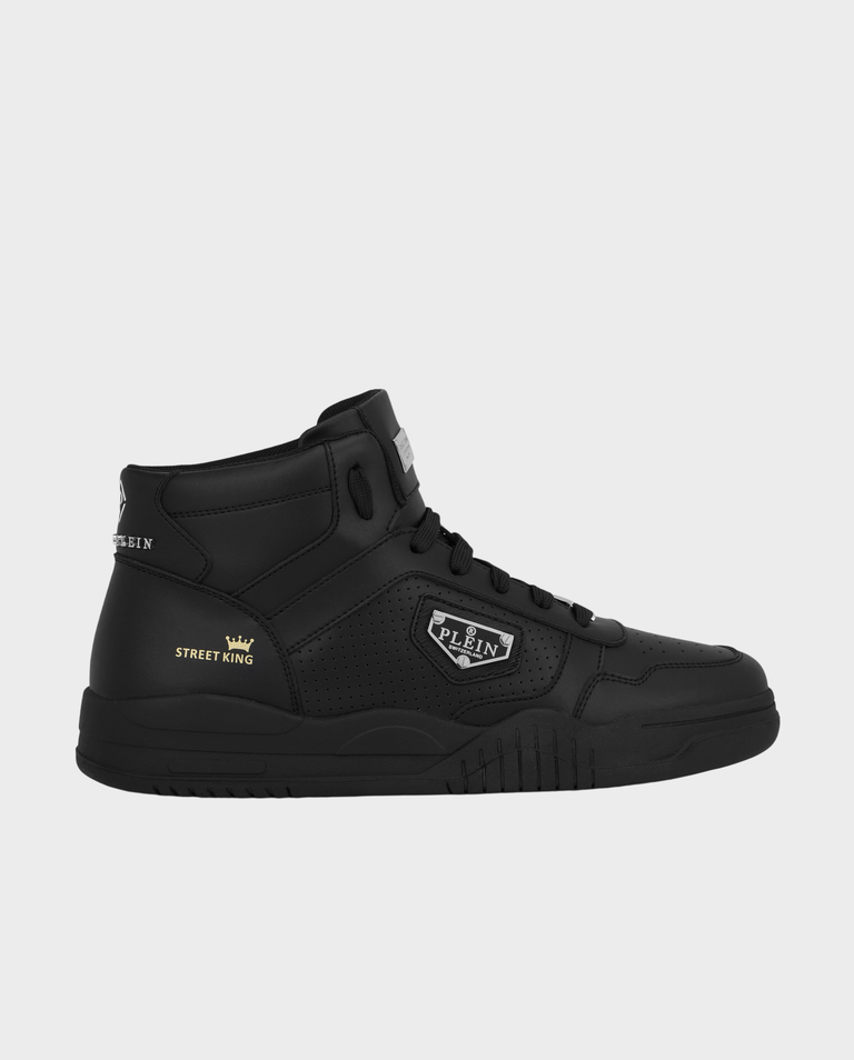 Czarne sneakersy za kostkę