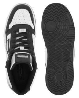 Biało-czarne sneakersy za kostkę - Image #7