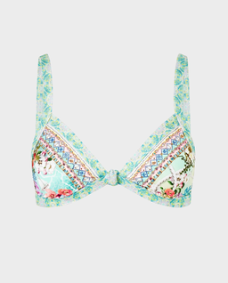 Wzorzysty top od bikini - Image #0