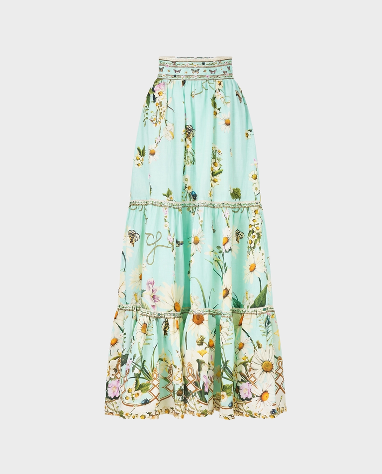 Lniana spódnica maxi