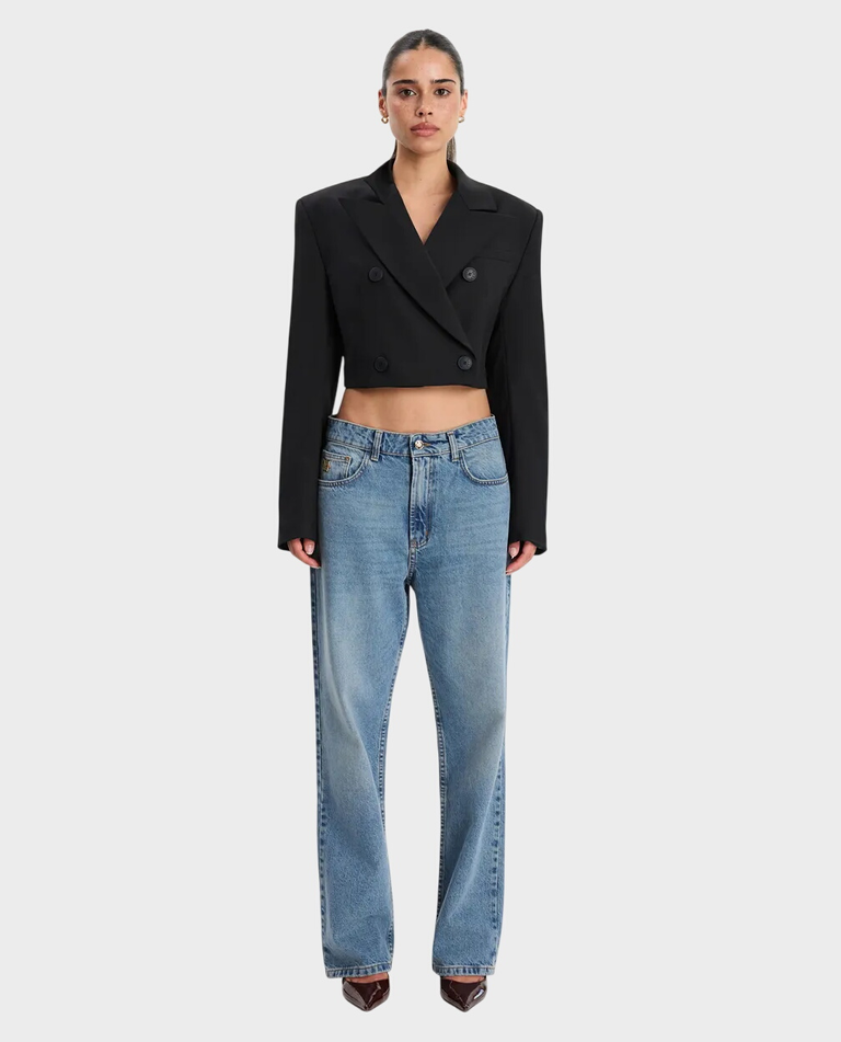 Niebieskie jeansy w stylu Vintage