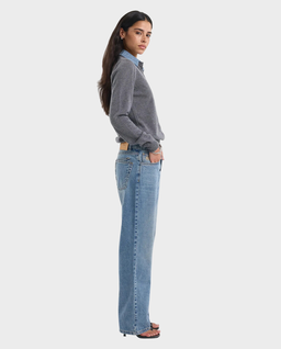 Niebieskie jeansy w stylu Vintage - Image #3