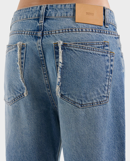 Niebieskie jeansy w stylu Vintage - Image #4