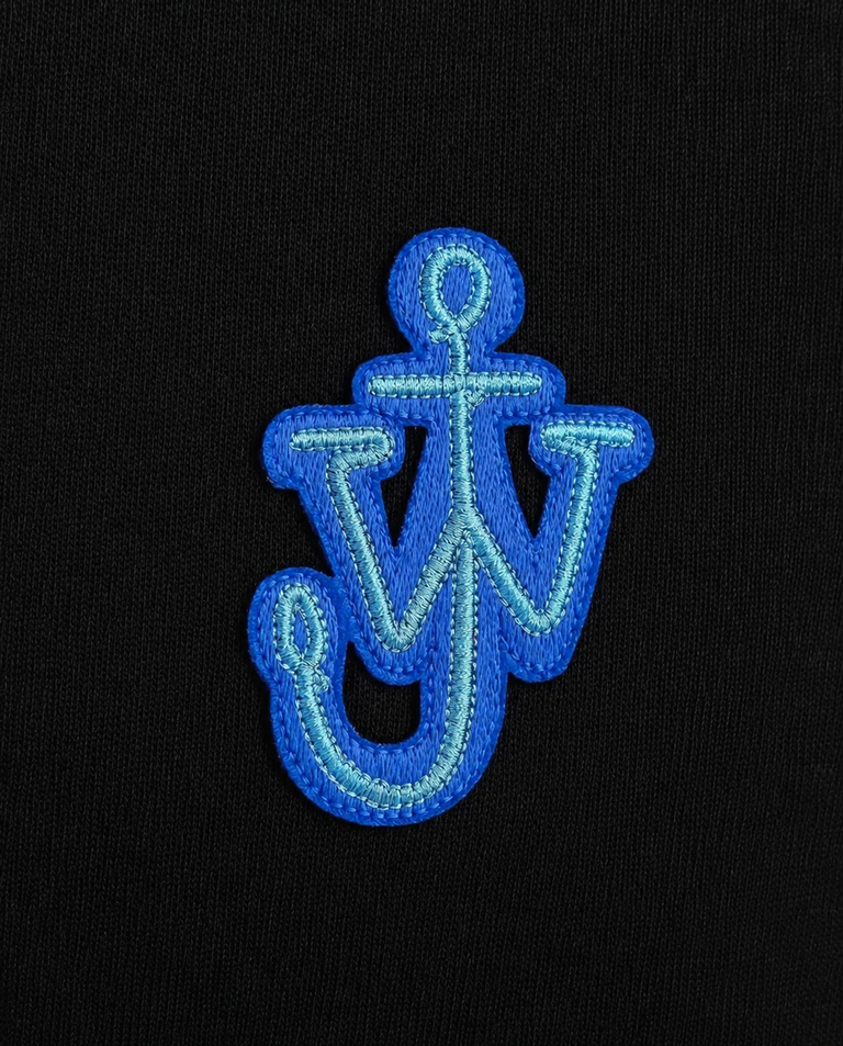 Czarna bawełniana koszulka z logo - Image #4