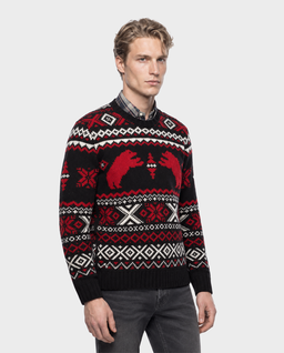 Czarny sweter z misiami - Image #1