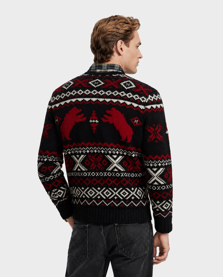 Czarny sweter z misiami - Image #3