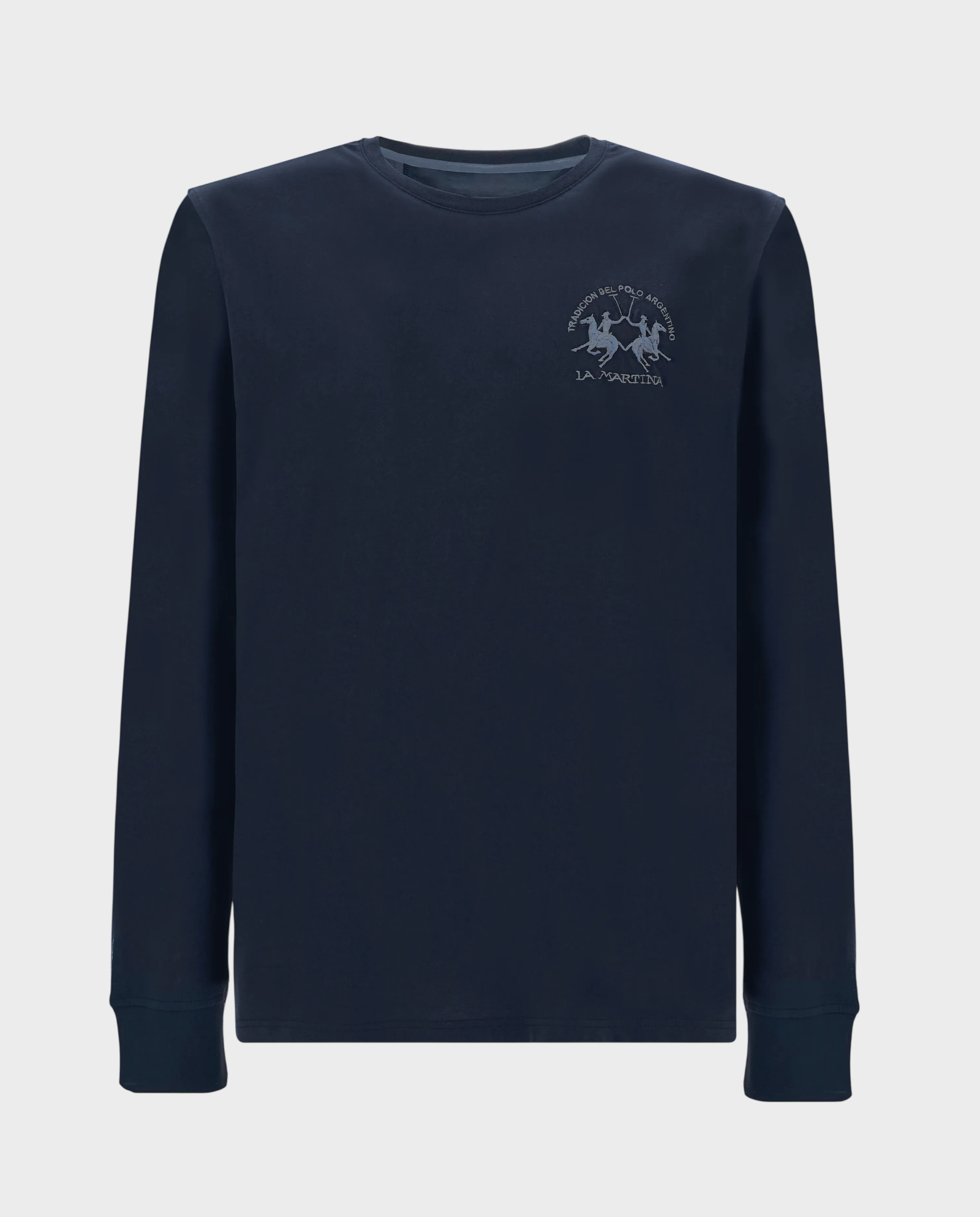 Granatowy longsleeve z haftem - Image #0