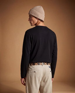 Czarny longsleeve z haftem - Image #2
