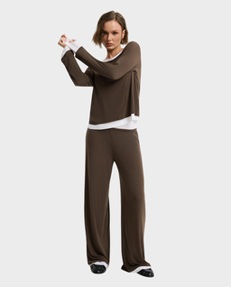 Brązowy longsleeve Vela - Image #2