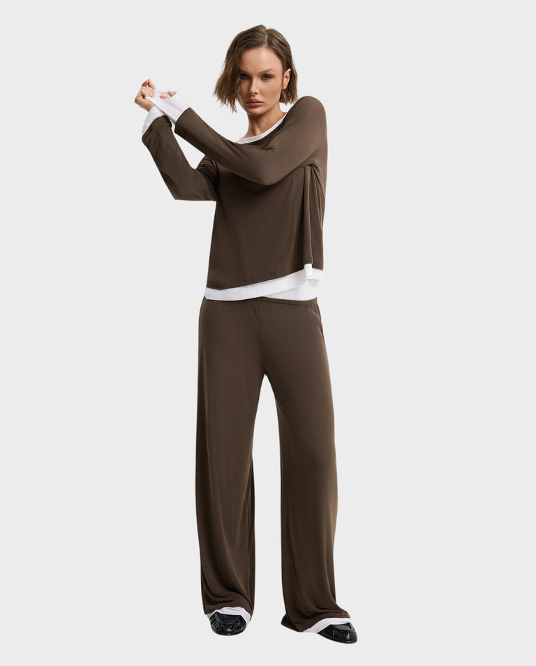 Brązowy longsleeve Vela - Image #2