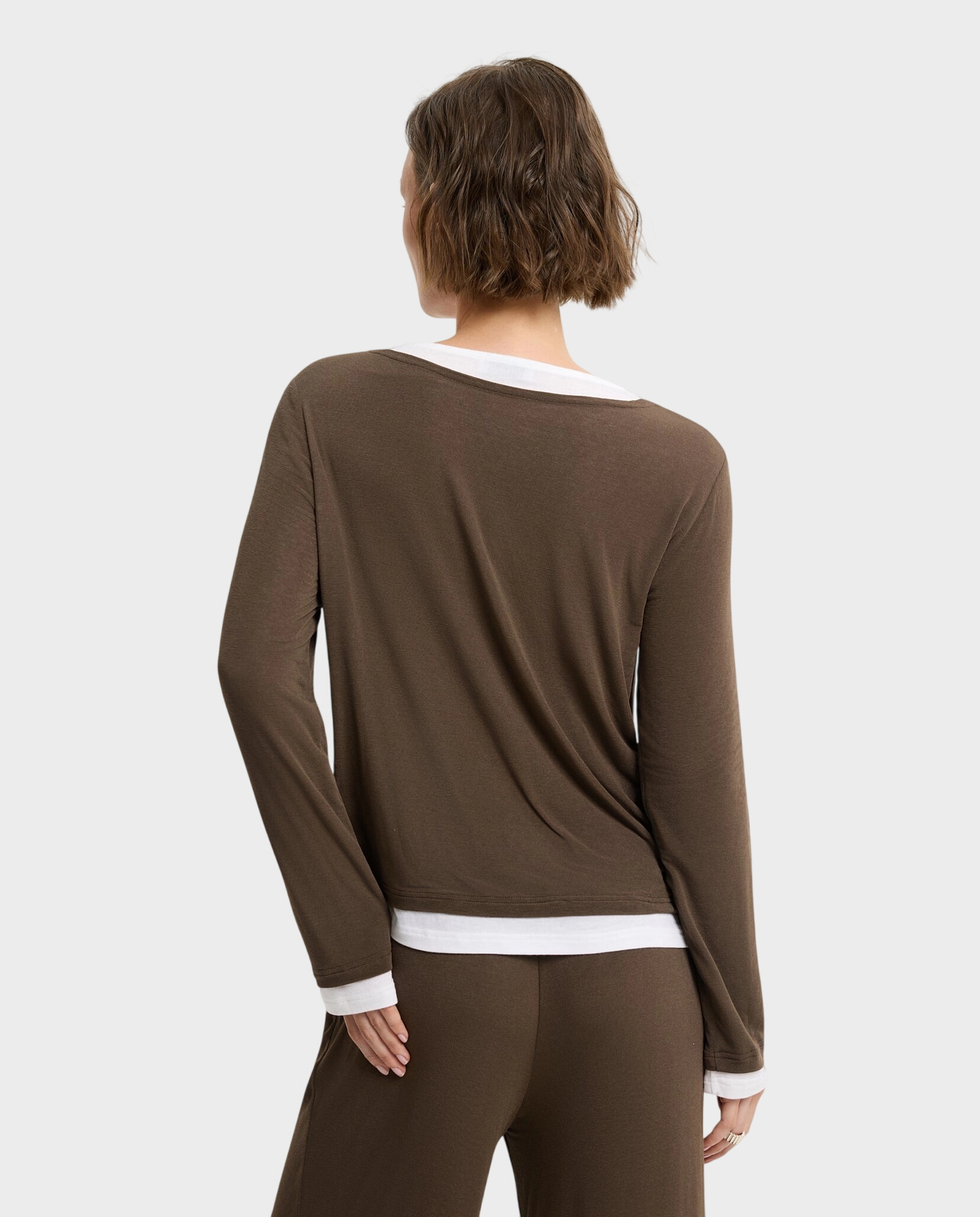 Brązowy longsleeve Vela - Image #3