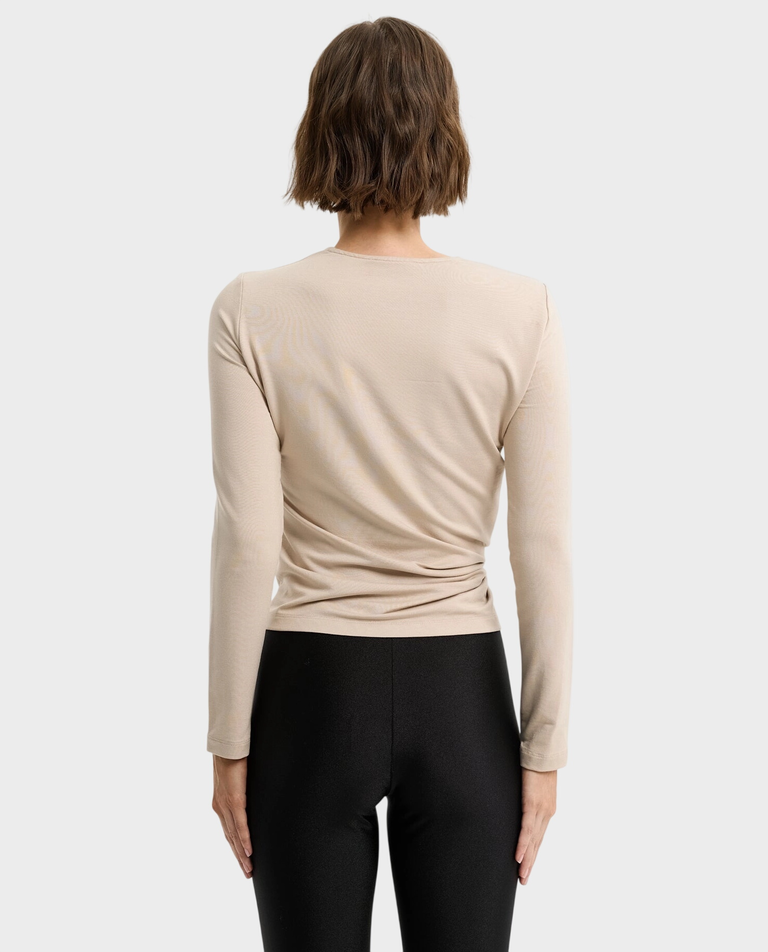 Piaskowy longsleeve Lune - Image #2