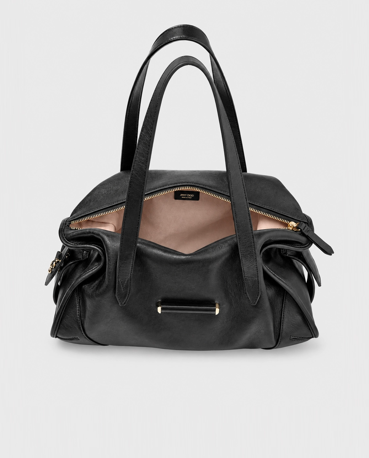 Czarna skórzana torba Bar Holdall Medium - Image #5