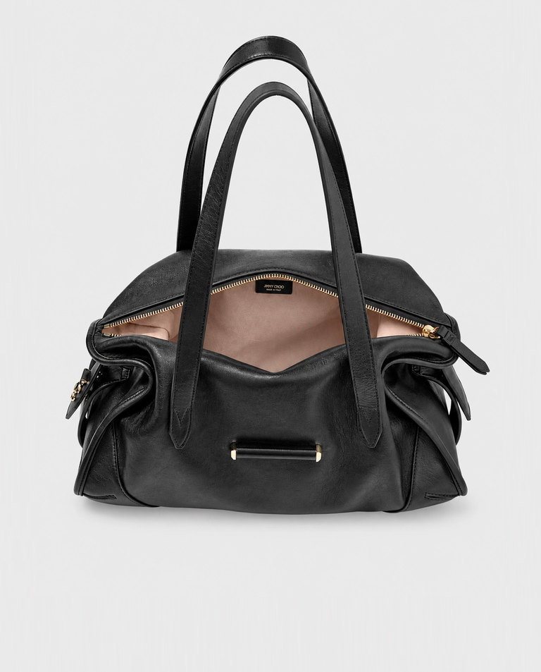 Czarna skórzana torba Bar Holdall Medium - Image #5