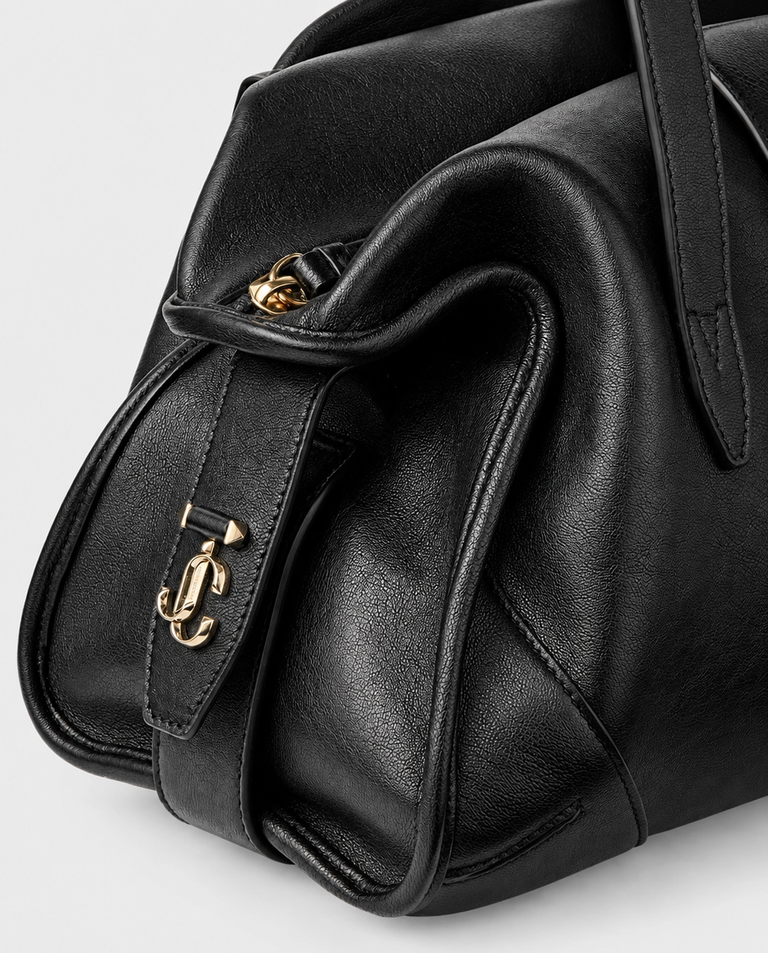 Czarna skórzana torba Bar Holdall Medium - Image #6