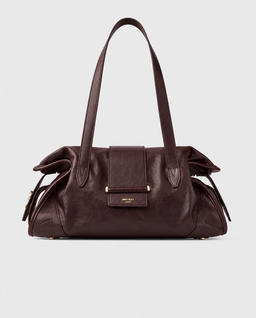 Burgundowa skórzana torba Bar Holdall Medium - Image #0