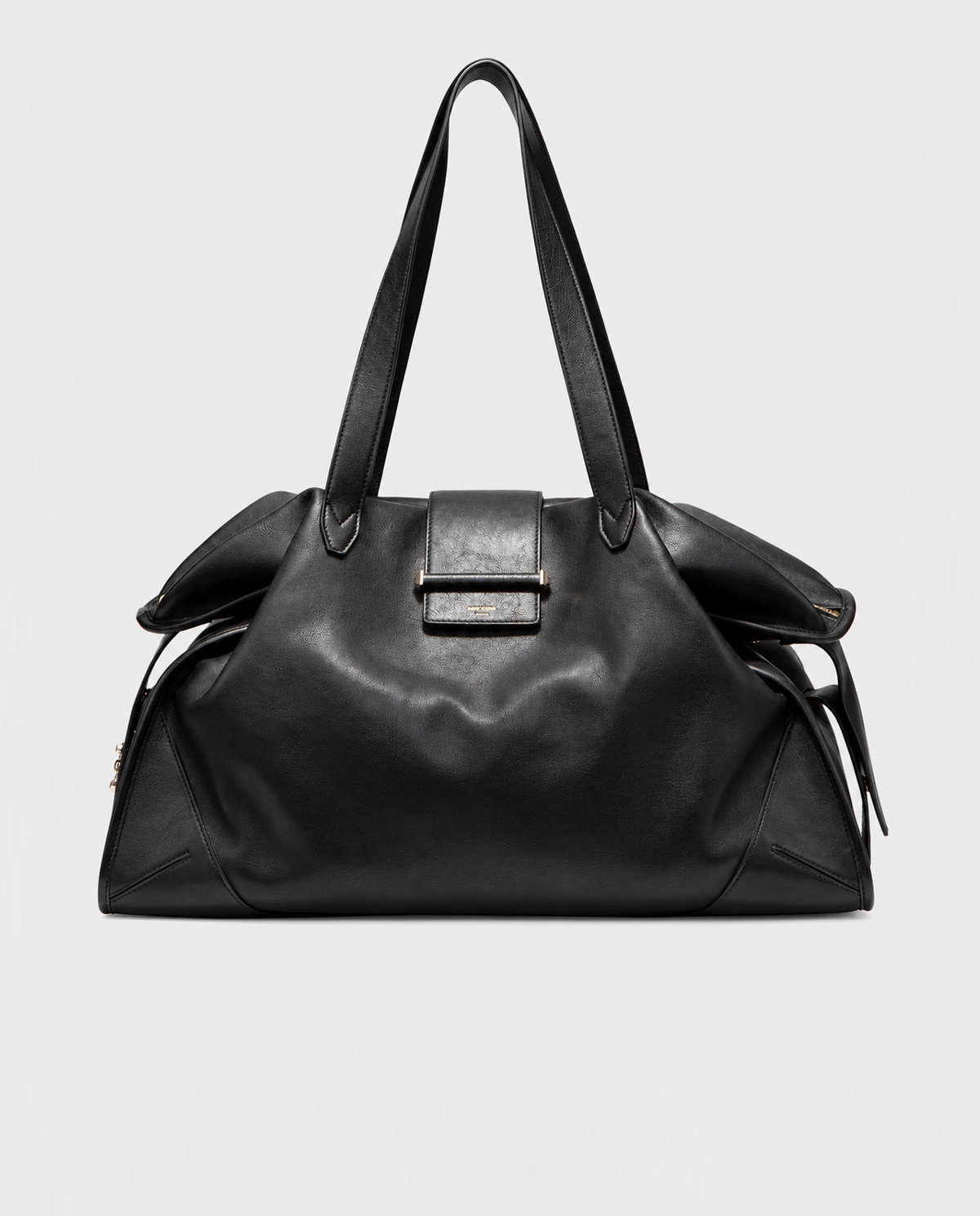 Czarna skórzana torba Bar Holdall - Image #0