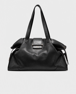 Czarna skórzana torba Bar Holdall - Image #0