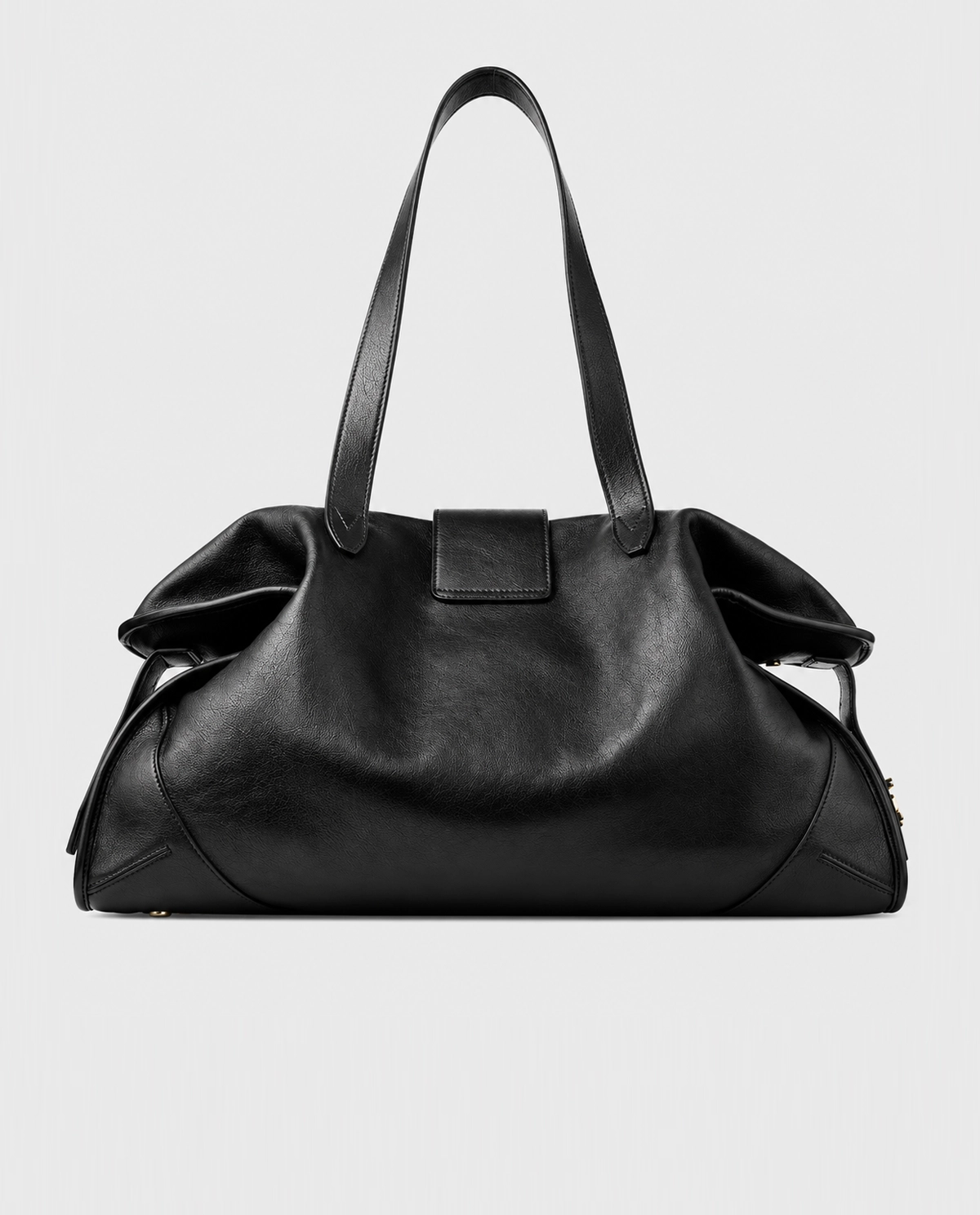Czarna skórzana torba Bar Holdall - Image #1
