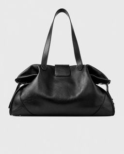 Czarna skórzana torba Bar Holdall - Image #1