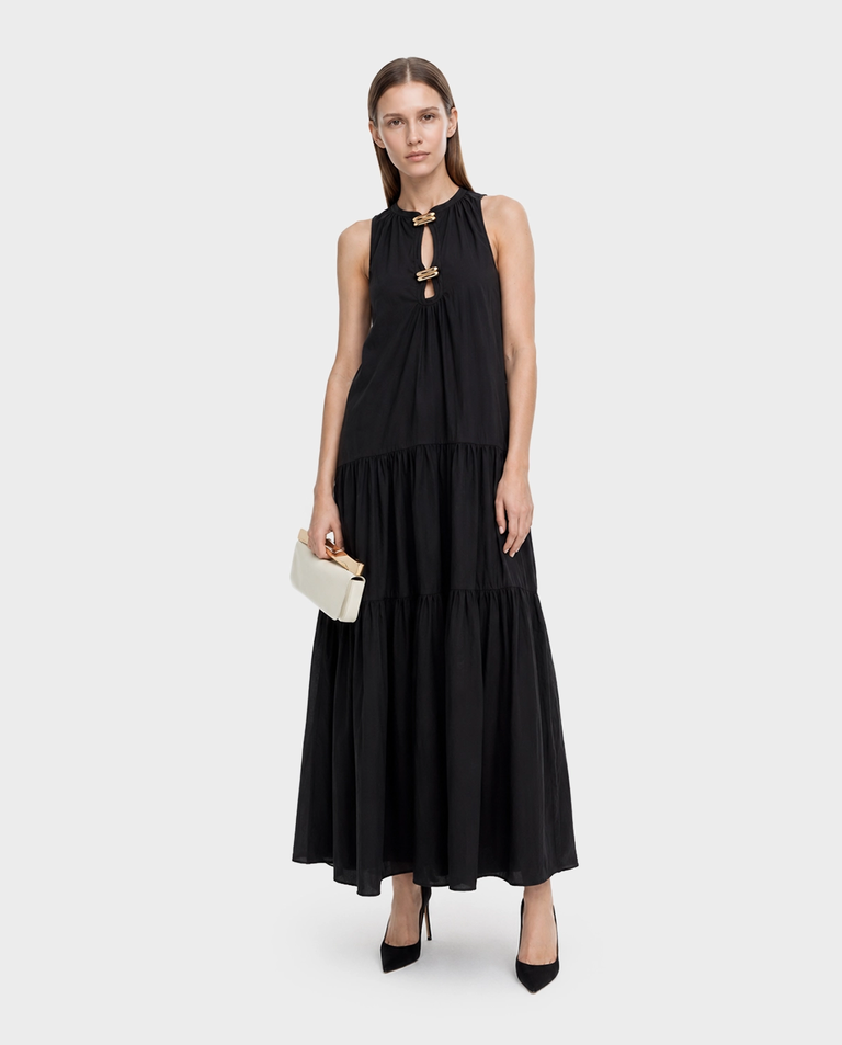 Czarna sukienka maxi