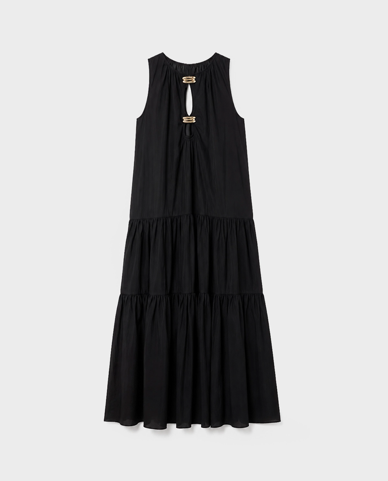 Czarna sukienka maxi