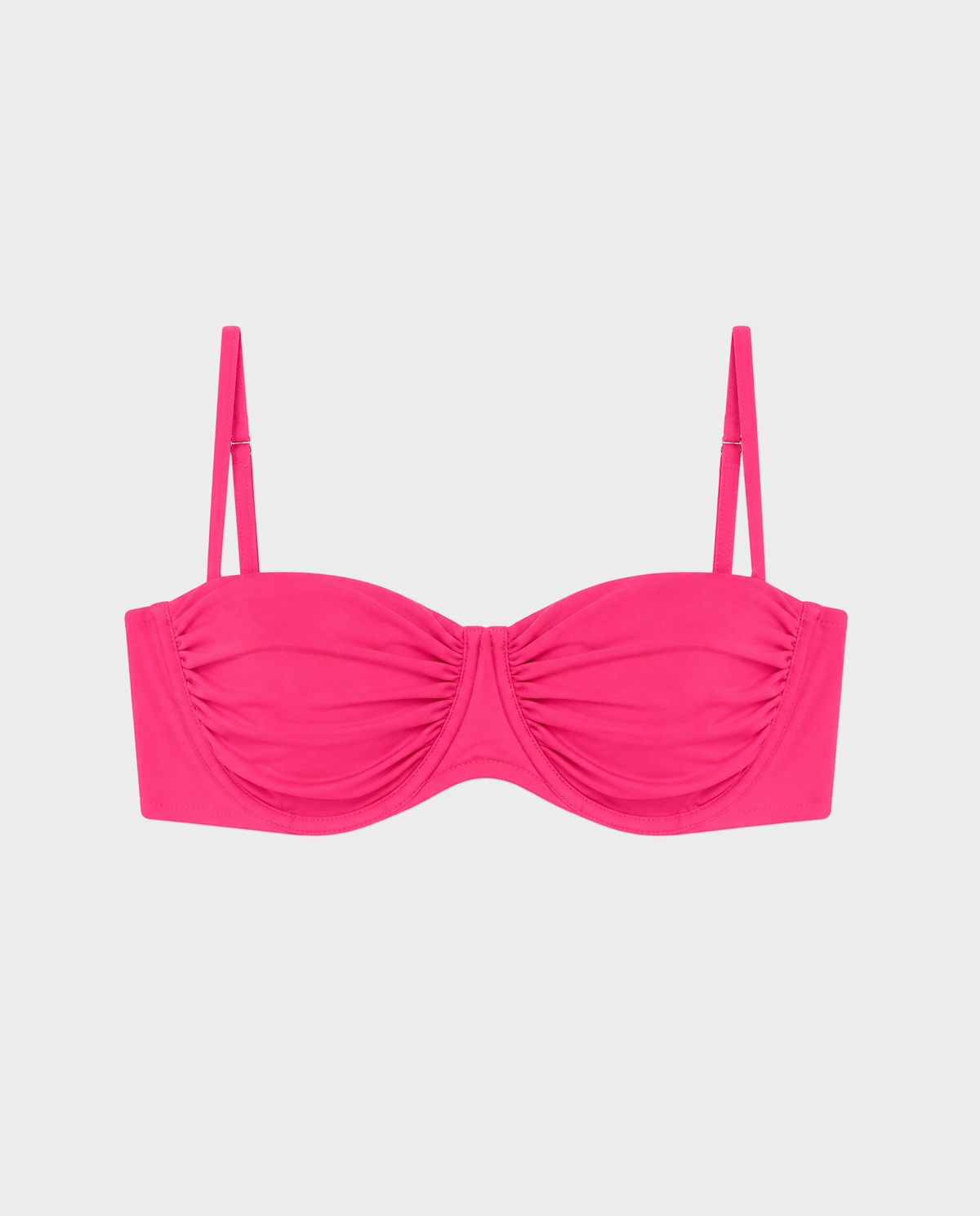 Neonowy różowy top od bikini Agam - Image #0