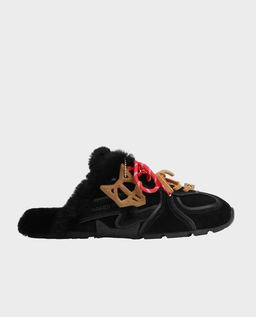 Zamszowe wsuwane sneakersy Adorn Black Suede - Image #0
