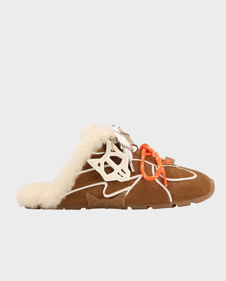 Zamszowe wsuwane sneakersy Adorn Tan Suede
