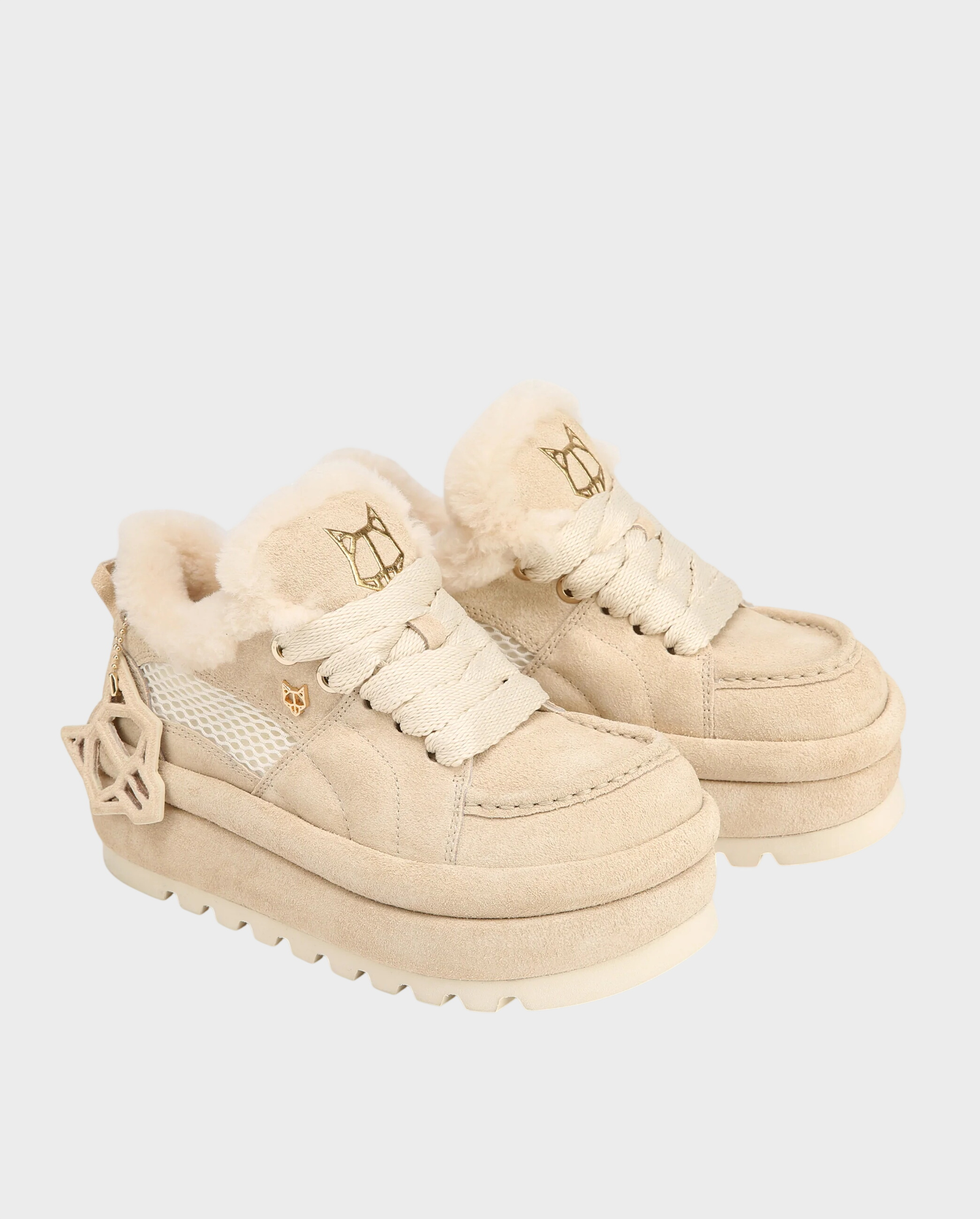 Zamszowe buty na platformie Beau Ice Suede - Image #1