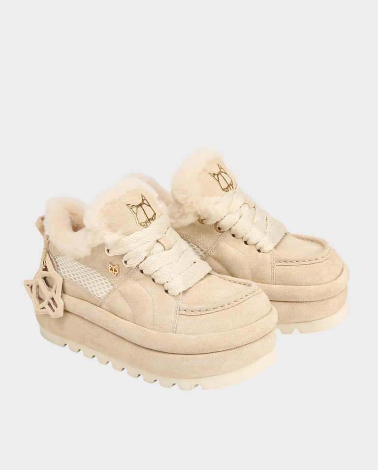 Zamszowe buty na platformie Beau Ice Suede