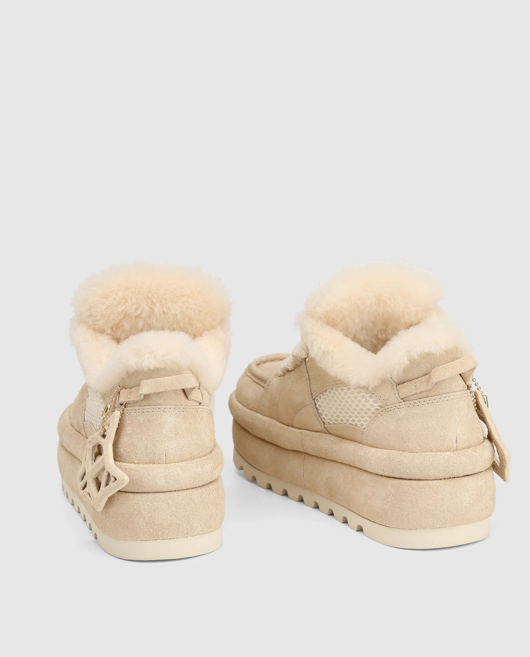 Zamszowe buty na platformie Beau Ice Suede - Image #2