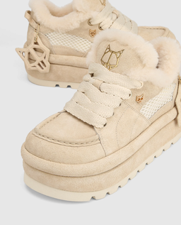 Zamszowe buty na platformie Beau Ice Suede - Image #3