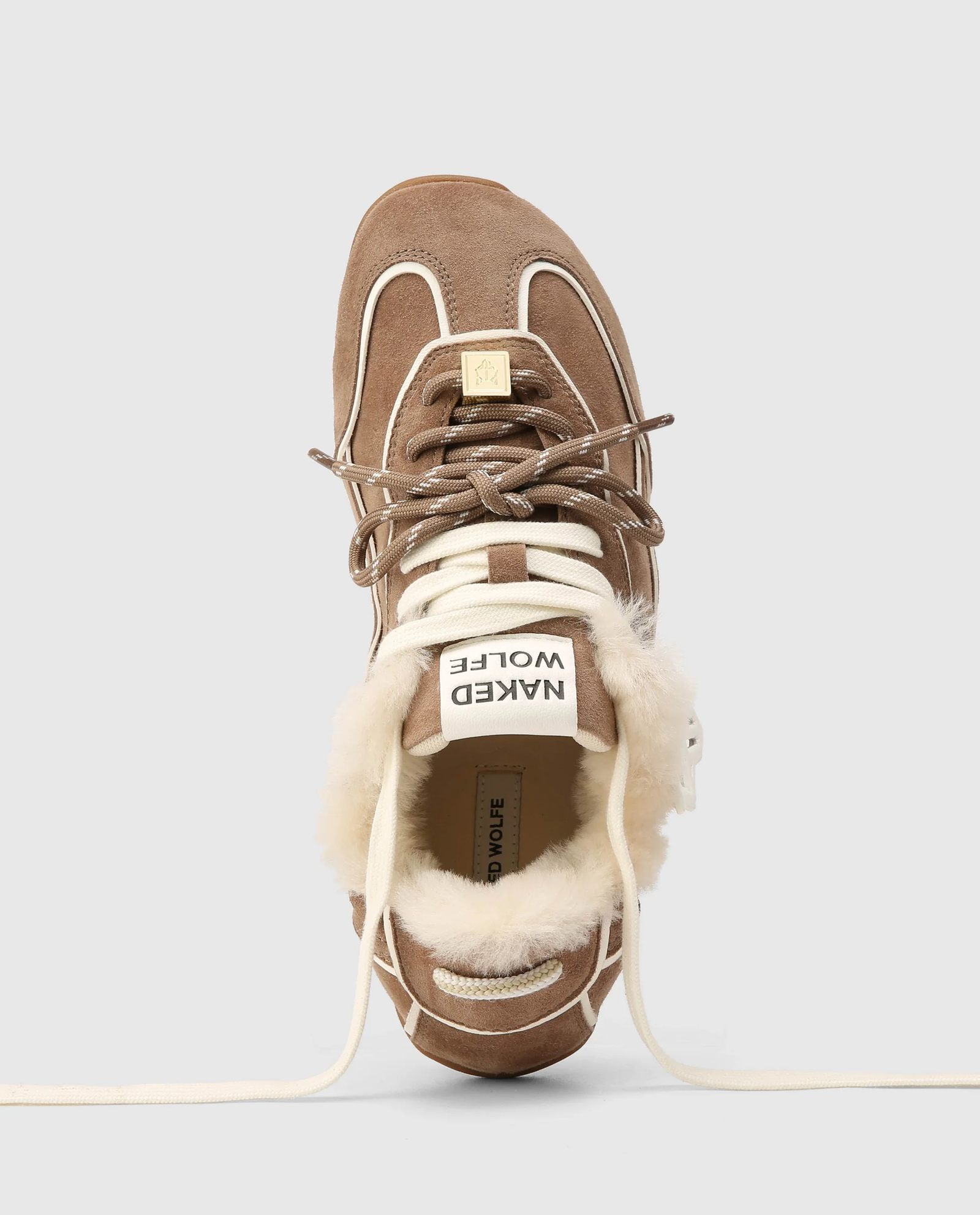 Zamszowe sneakersy z futerkiem Soul Nutmeg Shearling - Image #4