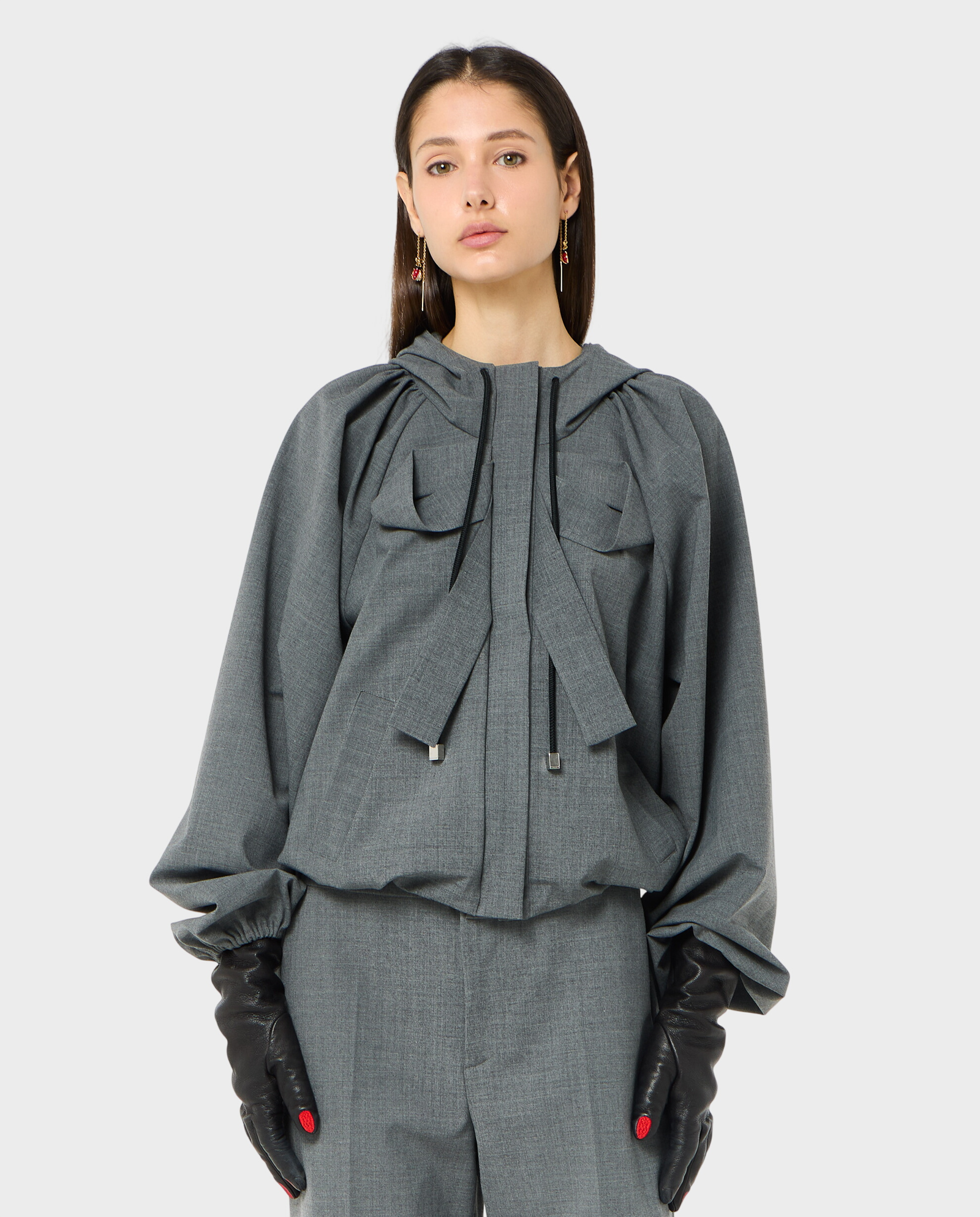 Szara kurtka typu bomber - Image #0
