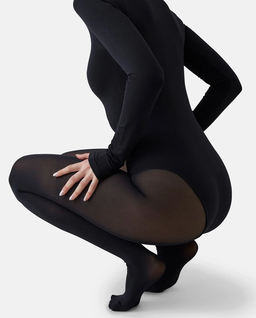 Czarne body z długim rękawem - Image #4