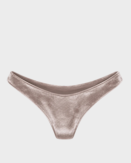 Dół od bikini Brazilian Velvet Silver - Image #0