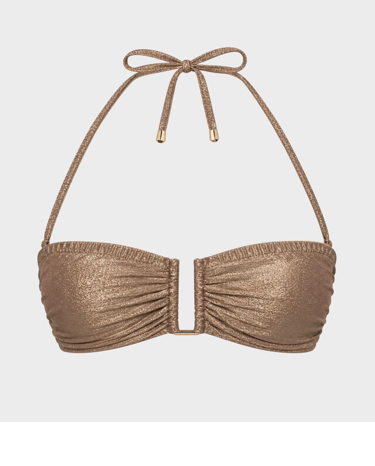 Złoty top od bikini Nina