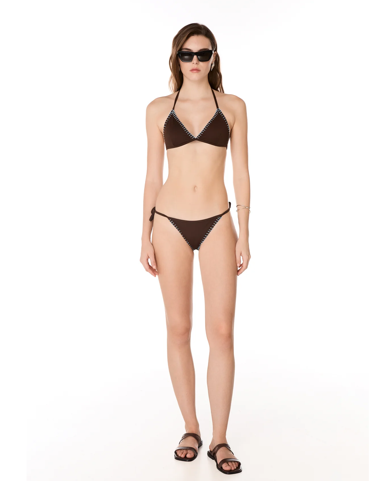 Brązowy top od bikini Ocean - Image #3
