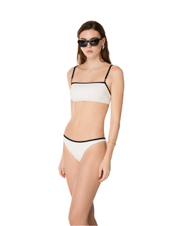 Biały top od bikini Cara - Image #1