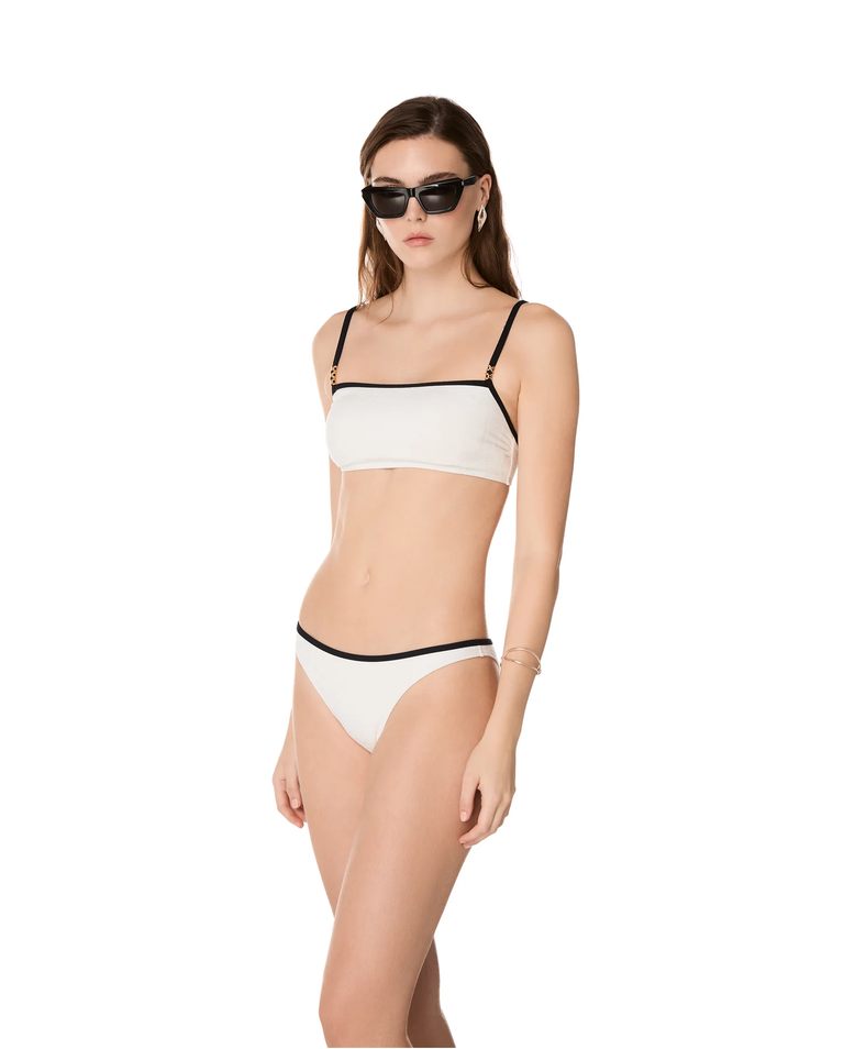 Biały top od bikini Cara