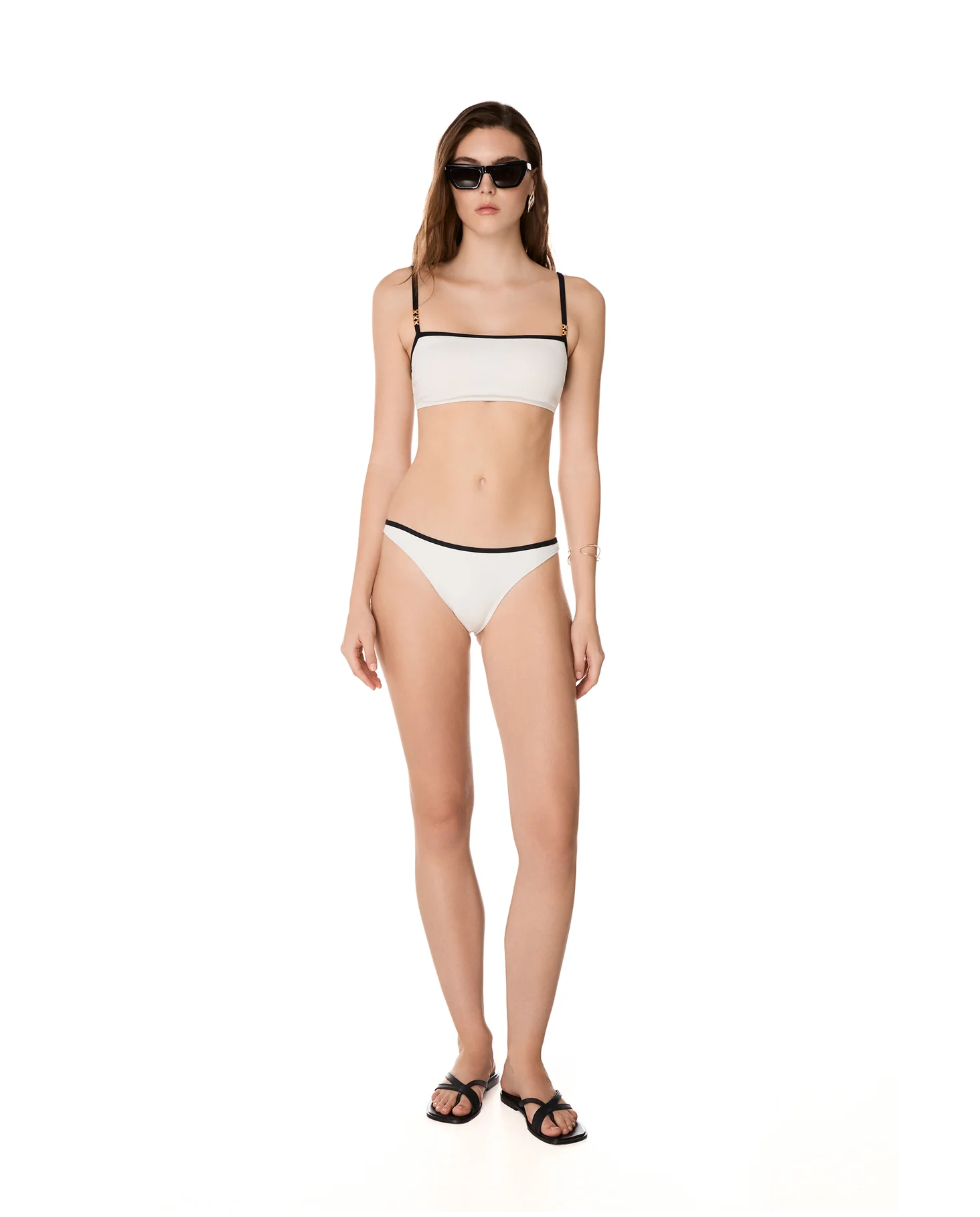 Biały top od bikini Cara - Image #3