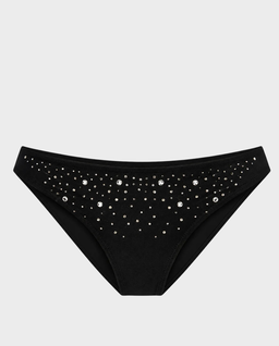 Czarny dół od bikini z kryształkami Joy - Image #0