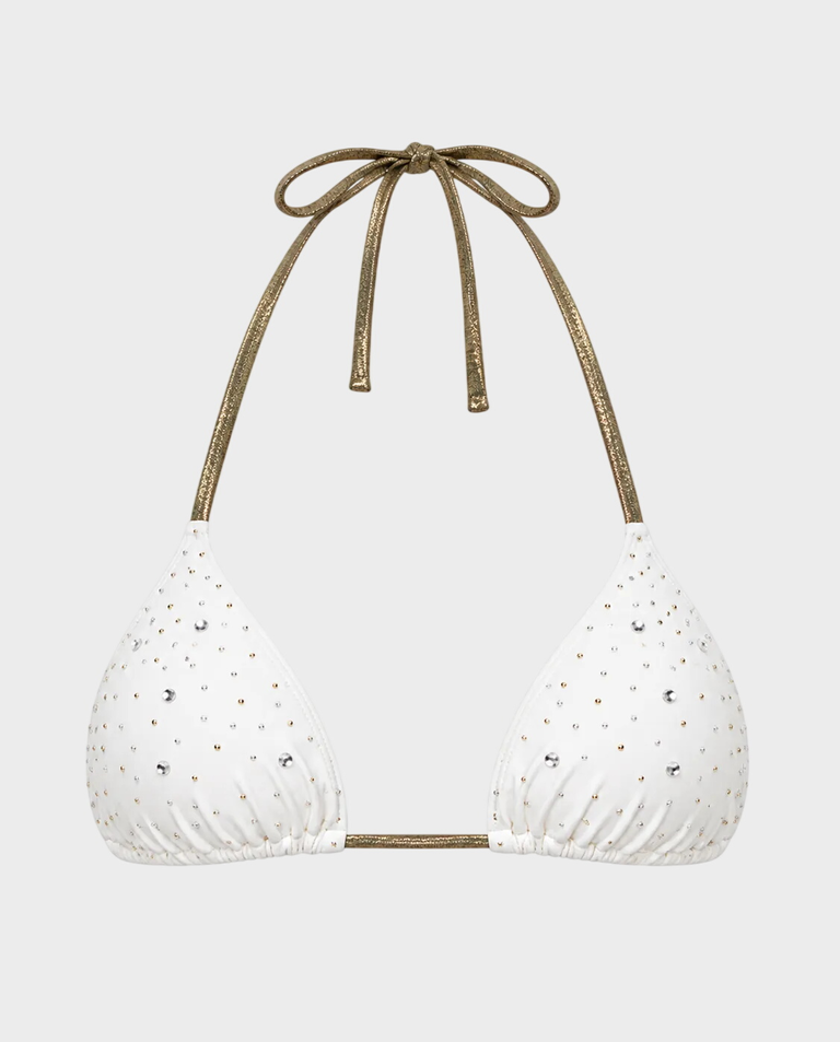 Top od bikini z kryształkami Kimi