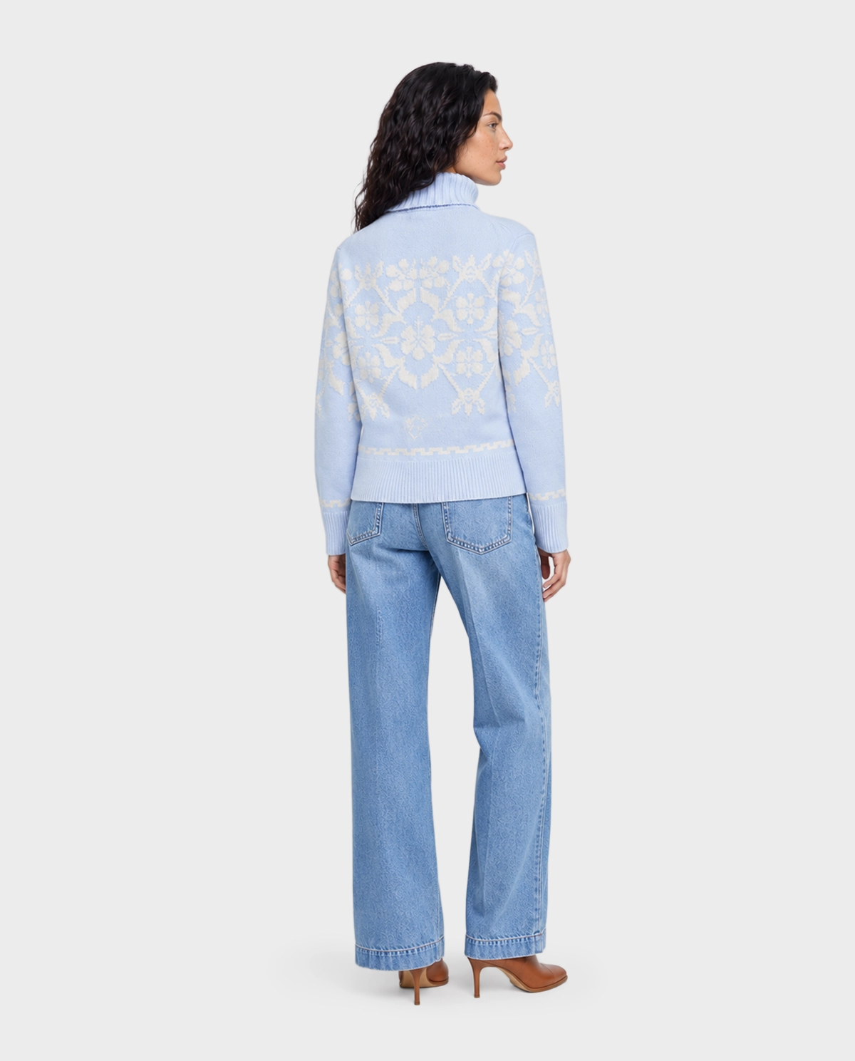 Błękitny sweter Zoe - Image #3