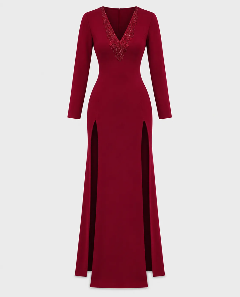 Sukienka Crimson Elegance Maxi