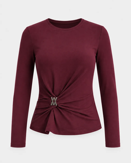 Wiśniowy longsleeve Lune - Image #0