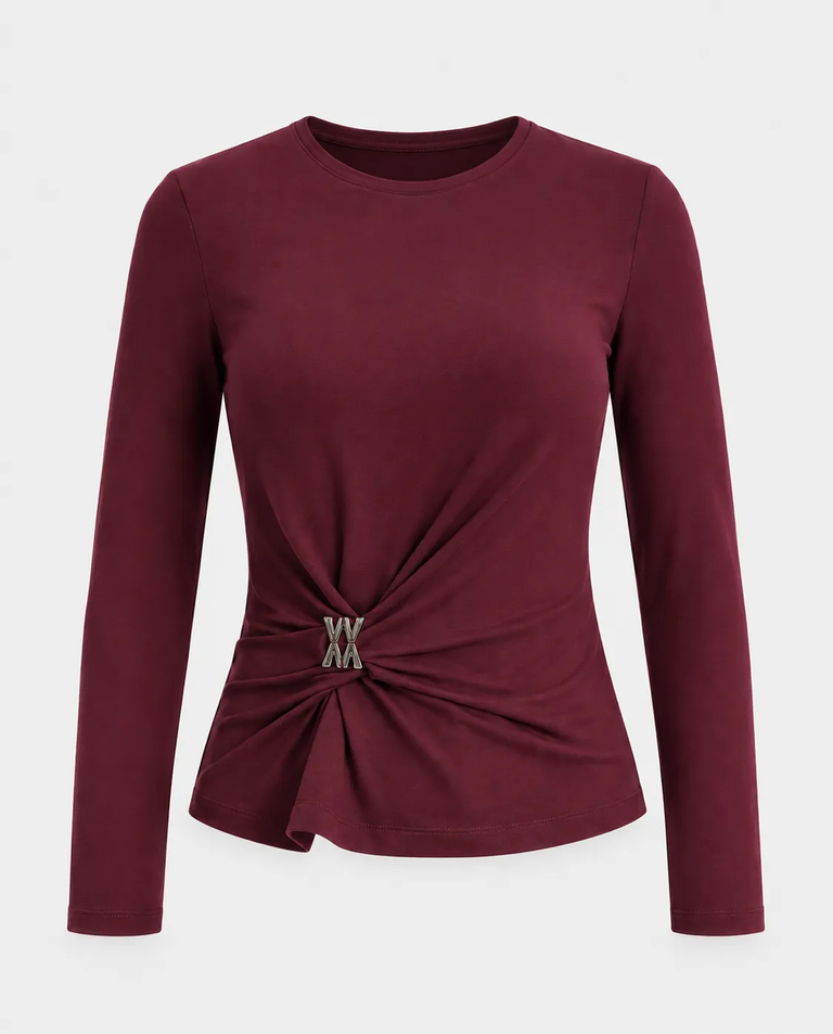 Wiśniowy longsleeve Lune