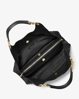 Czarna skórzana torebka shopper Ellie - Image #2