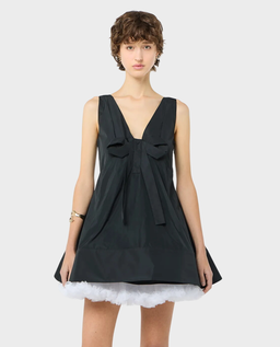Czarna sukienka mini z tiulem - Image #1